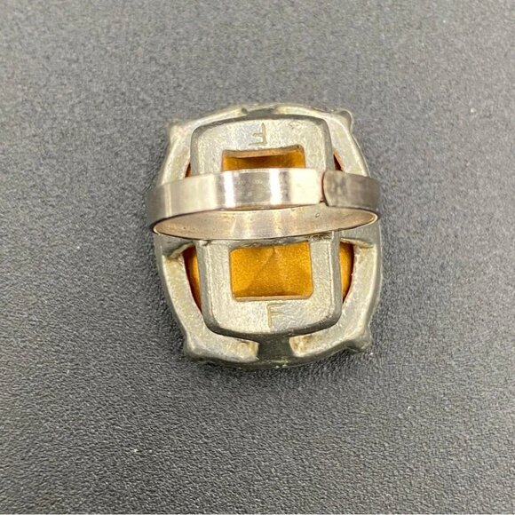 Rare! Art Deco Cocktail Ring - Picture 11 of 16